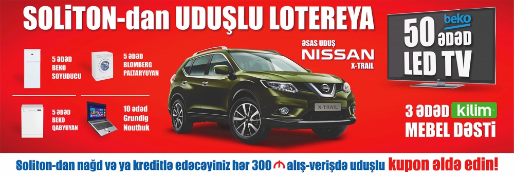 SOLİTON-DAN UDUŞLU LOTEREYA KAMPANİYASI!