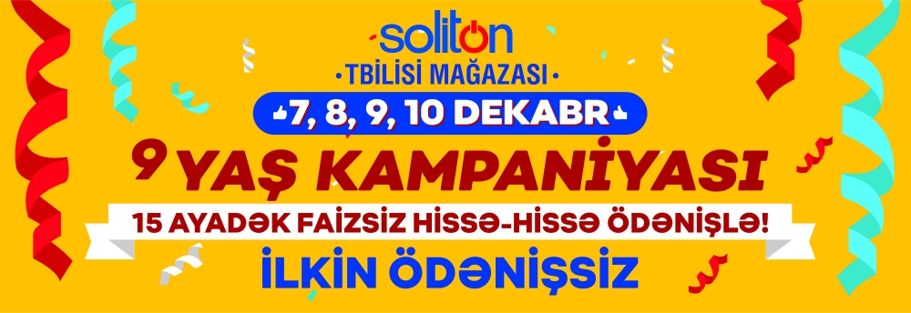 SOLİTON TBİLİSİ MAĞAZASI 9 YAŞINDA!