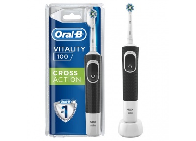 Oral-B D100  Elektrik Diş Fırçası Cross Action, Qara
