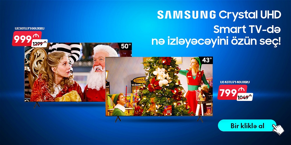 Samsung TV-lərdə Yeni İl Endirimləri!