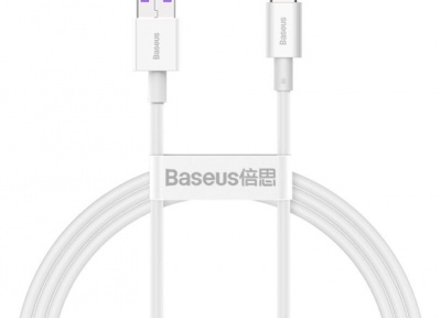 Baseus USB↔TYPE-C Kabel 1M SUPERIOR 66W White