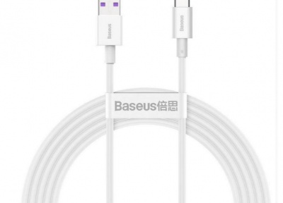 Baseus USB↔TYPE-C Kabel 2M SUPERIOR 66W White
