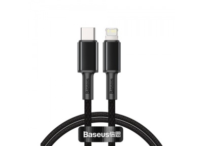 Baseus TYPE-C↔IP Kabel 1M TUNGSTEN 20W Black