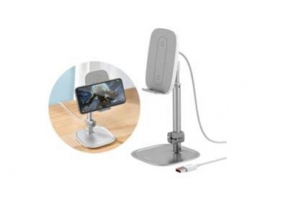 Baseus Stand Holder Wireless Charging Silver