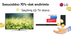 LG TV ALANA SƏSUCALDICI 70%-DƏK ENDİRİMLƏ!
