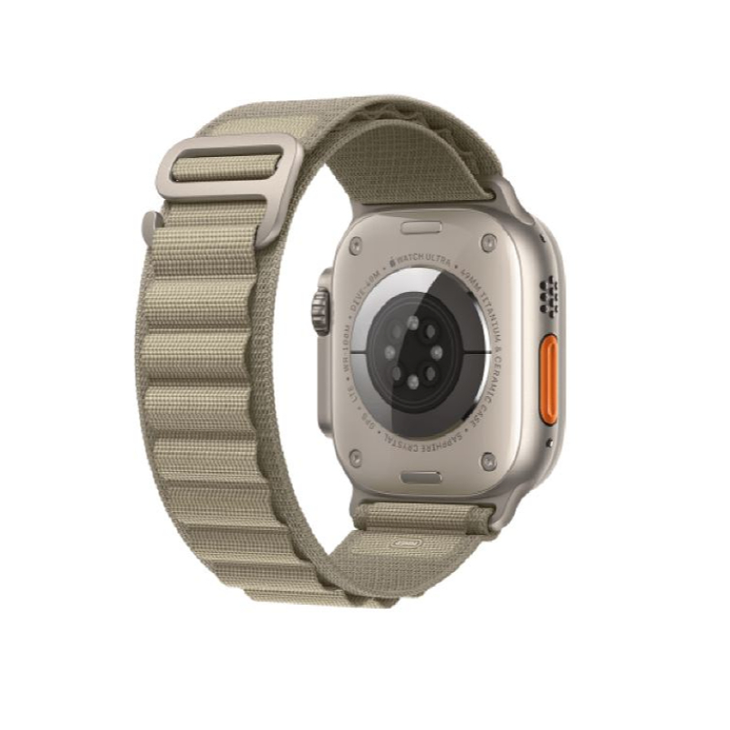Apple Watch Ultra 2 Titanium Case, Olive Alpine Loop Band ( Medium size ) + Cellular MREY3RB/A