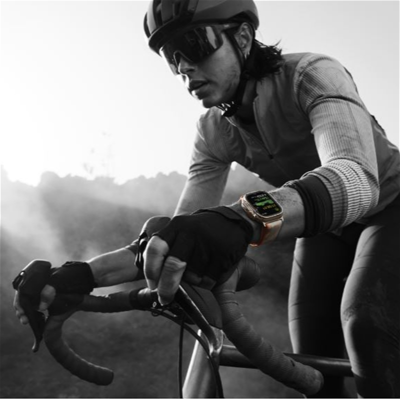 Apple Watch Ultra 2 Titanium Case, Olive Alpine Loop Band ( Medium size ) + Cellular MREY3RB/A