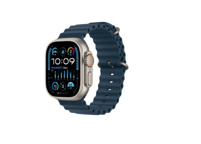 Apple Watch Ultra 2 Titanium Case, Blue Ocean Band ( One size ) + Cellular MREG3RB/A