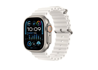 Apple Watch Ultra 2 Titanium Case, White Ocean Band ( One size ) + Cellular MREJ3RB/A