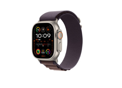 Apple Watch Ultra 2 Titanium Case, Indigo Alpine Loop Band ( Medium size ) + Cellular MRET3RB/A