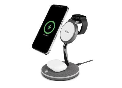 TTEC AirCharger Trio M Magsafe 3-in-1 (Iphone + Apple Watch + Airpods) Wireless Stand Black  (2KS20)