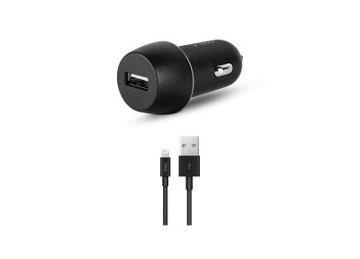 Car Smart Charger + Kabel USB↔Lightning TTEC 2.1A / 10.5W Black (2CKS20LS)