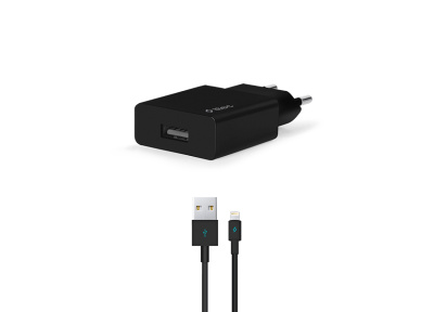 Smart Charger + Kabel USB↔Lightning TTEC 2.1A Black (2SCS20LS)