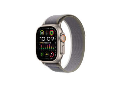  Apple Watch Ultra 2 49mm Titanium Case, Green / Gray Trial Loop Band+Cellular MRF33RB/A
